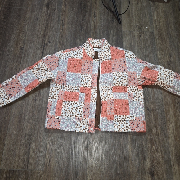 Sadie & Sage Patchwork Quilted Floral Jacket XS Cottagecore Boho Retro - Picture 5 of 11